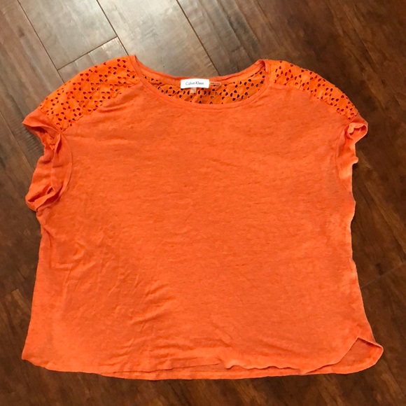 Calvin Klein Tops - Calvin Klein orange top 🍊